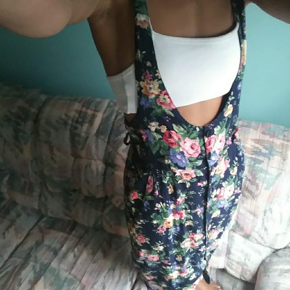 Button Up Swoop Neck Dress